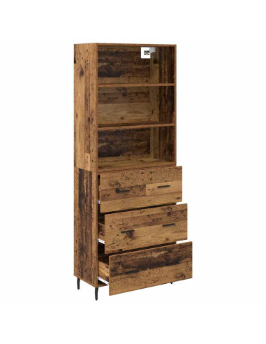 Credenza con cassetto 2 pcs Legno vecchio Legno multistrato