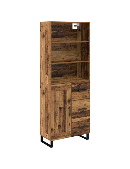 Credenza Legno vecchio 69,5 x 34 x 180 cm Legno multistrato