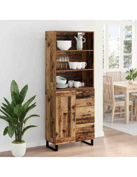 Credenza Legno vecchio 69,5 x 34 x 180 cm Legno multistrato