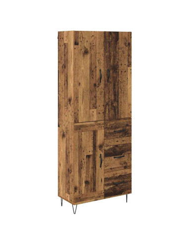 Credenza con cassetto 2 pcs Legno vecchio Legno multistrato