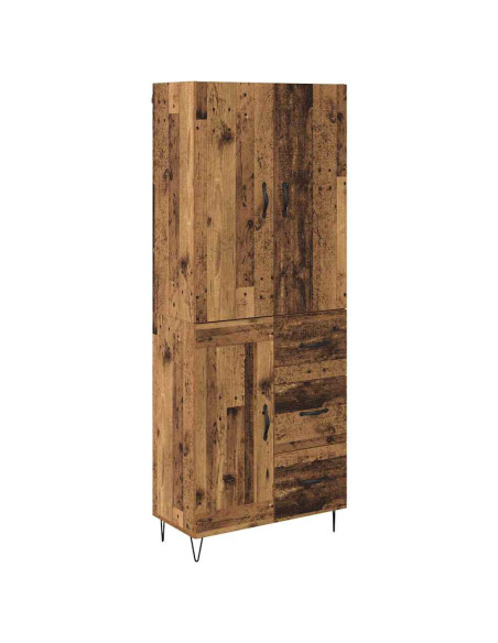Credenza con cassetto 2 pcs Legno vecchio Legno multistrato