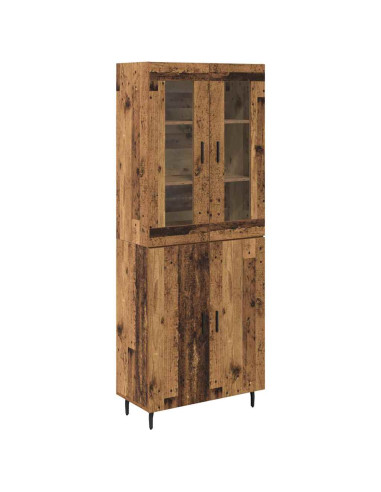 Credenza 2 pcs Legno vecchio Legno multistrato