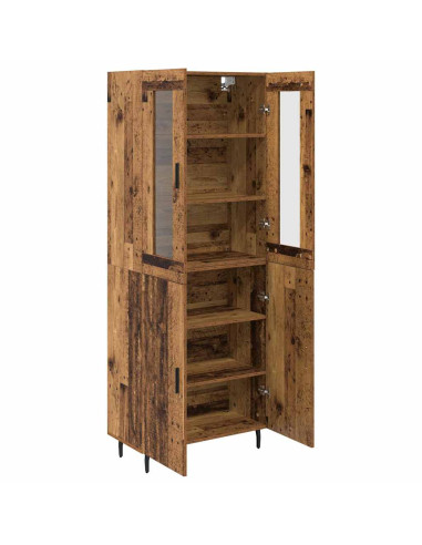Credenza 2 pcs Legno vecchio Legno multistrato