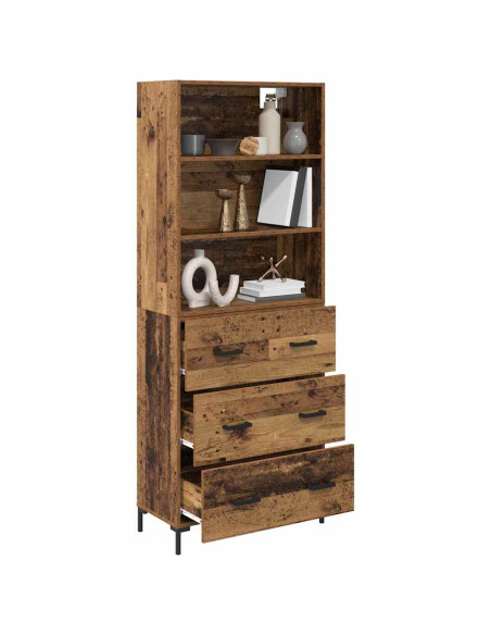 Credenza Legno vecchio 69,5 x 34 x 180 cm Legno multistrato