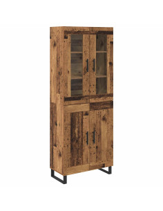 Credenza 2 pcs Legno vecchio Legno multistrato 2