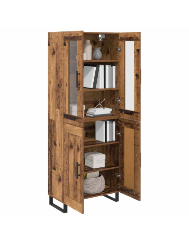 Credenza 2 pcs Legno vecchio Legno multistrato