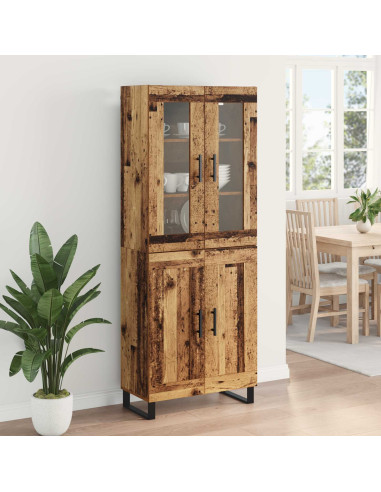 Credenza 2 pcs Legno vecchio Legno multistrato