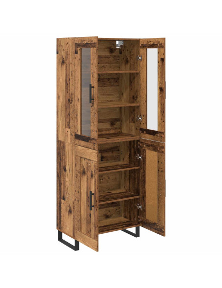 Credenza 2 pcs Legno vecchio Legno multistrato