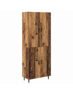 Credenza 2 pcs Legno vecchio Legno multistrato 2