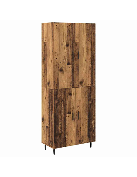 Credenza 2 pcs Legno vecchio Legno multistrato