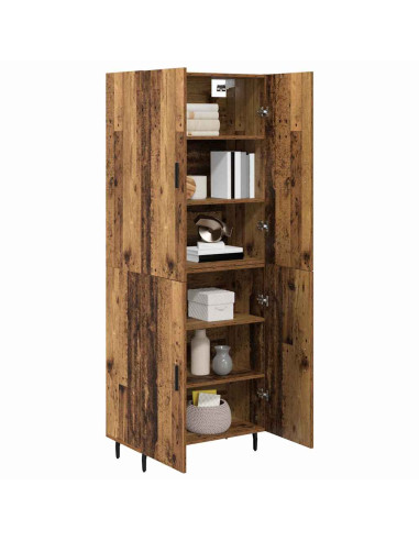 Credenza 2 pcs Legno vecchio Legno multistrato