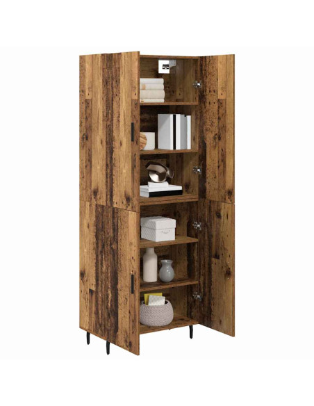 Credenza 2 pcs Legno vecchio Legno multistrato