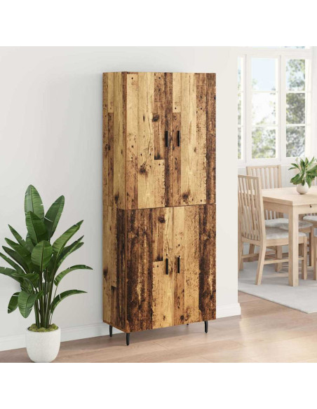 Credenza 2 pcs Legno vecchio Legno multistrato