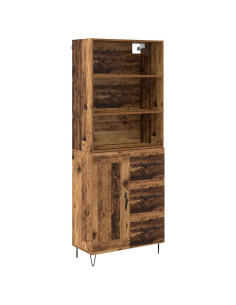 Credenza con cassetto 2 pcs Legno vecchio Legno multistrato 2