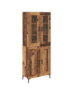 Credenza 2 pcs Legno vecchio Legno multistrato 2