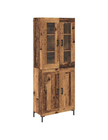 Credenza 2 pcs Legno vecchio Legno multistrato