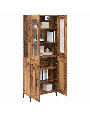 Credenza 2 pcs Legno vecchio Legno multistrato