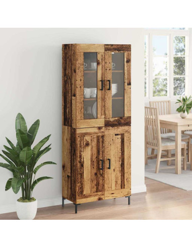 Credenza 2 pcs Legno vecchio Legno multistrato