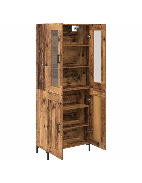 Credenza 2 pcs Legno vecchio Legno multistrato