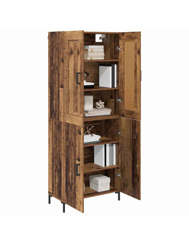 Credenza 2 pcs Legno vecchio Legno multistrato