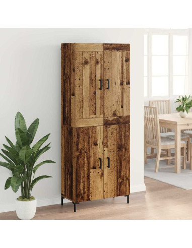 Credenza 2 pcs Legno vecchio Legno multistrato