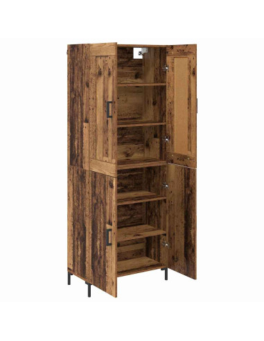 Credenza 2 pcs Legno vecchio Legno multistrato