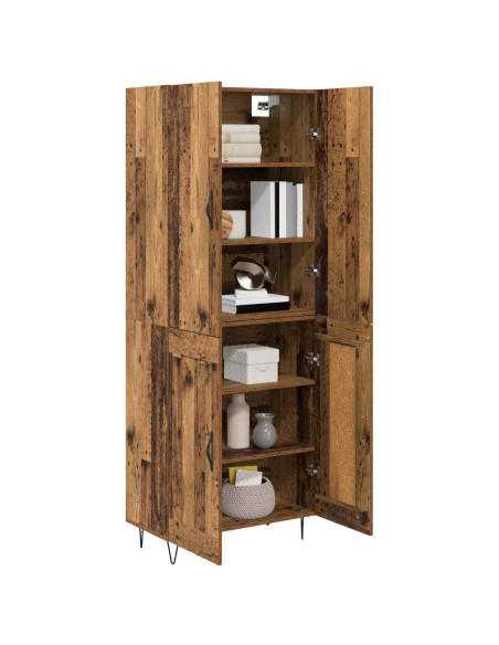 Credenza 2 pcs Legno vecchio Legno multistrato