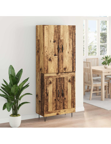 Credenza 2 pcs Legno vecchio Legno multistrato