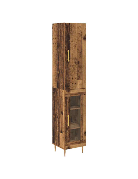 Credenza 2 pcs Legno vecchio Legno multistrato