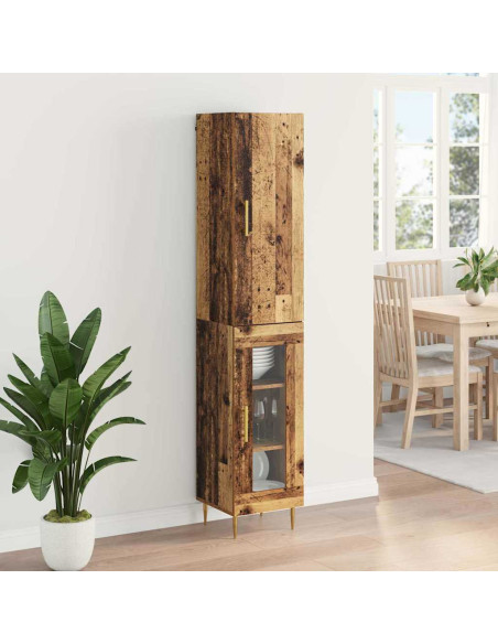 Credenza 2 pcs Legno vecchio Legno multistrato