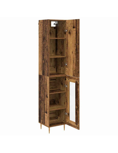Credenza 2 pcs Legno vecchio Legno multistrato