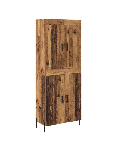 Credenza 2 pcs Legno vecchio Legno multistrato