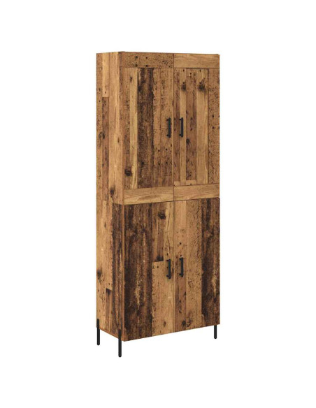 Credenza 2 pcs Legno vecchio Legno multistrato