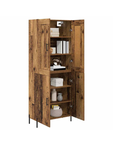 Credenza 2 pcs Legno vecchio Legno multistrato