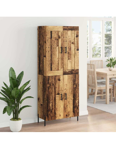 Credenza 2 pcs Legno vecchio Legno multistrato