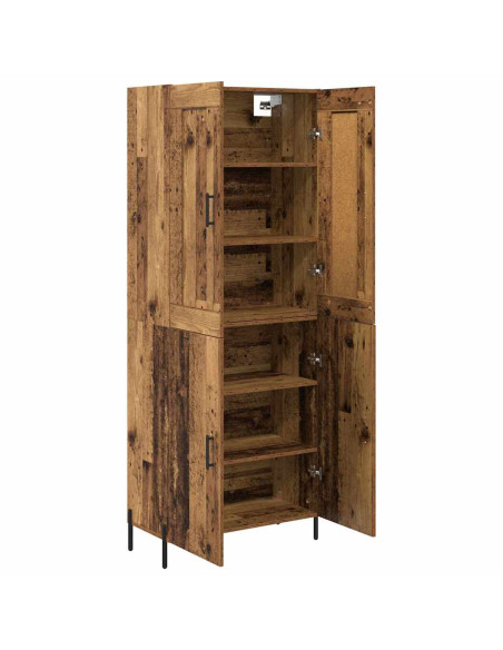 Credenza 2 pcs Legno vecchio Legno multistrato
