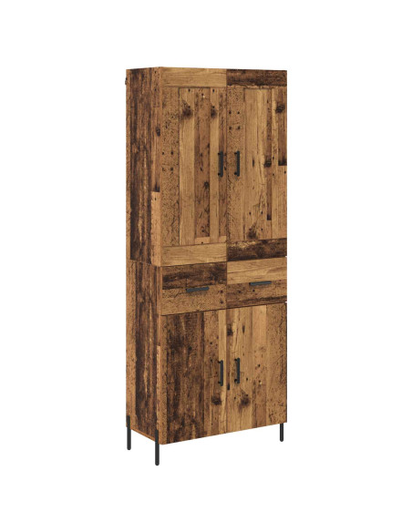 Credenza 2 pcs Legno vecchio Legno multistrato