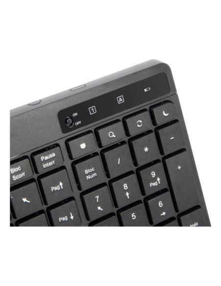 Vultech KM-841W tastiera Mouse incluso Ufficio Wireless a RF + USB QWERTY Italiano Nero