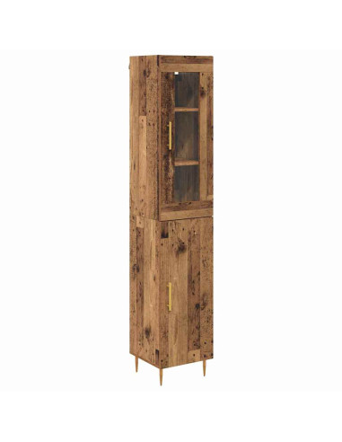 Credenza 2 pcs Legno vecchio Legno multistrato