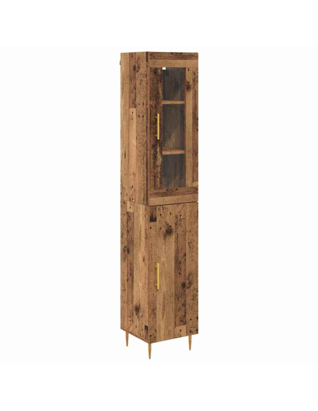 Credenza 2 pcs Legno vecchio Legno multistrato