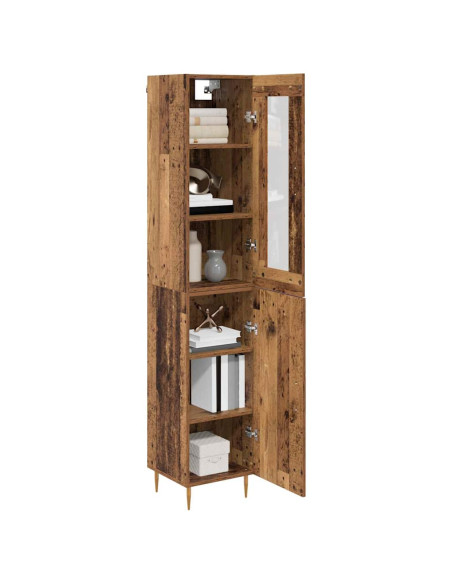 Credenza 2 pcs Legno vecchio Legno multistrato