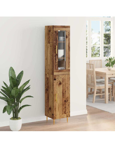 Credenza 2 pcs Legno vecchio Legno multistrato