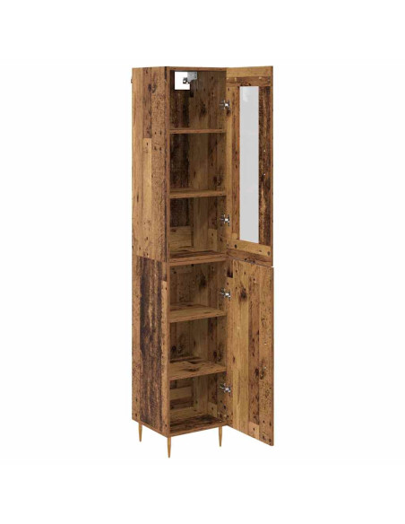 Credenza 2 pcs Legno vecchio Legno multistrato