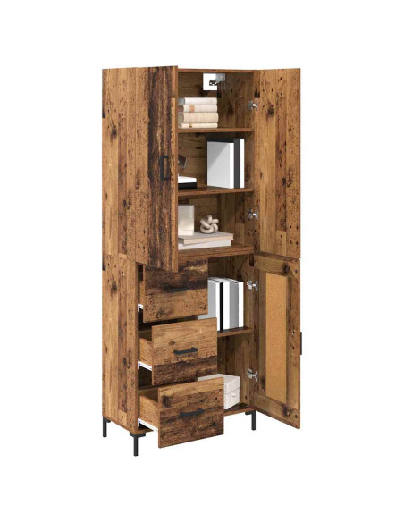 Credenza Legno vecchio 69,5 x 34 x 180 cm Legno multistrato