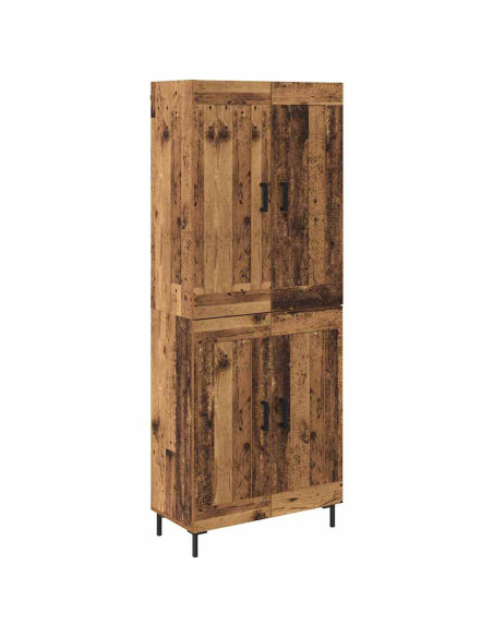 Credenza 2 pcs Legno vecchio Legno multistrato
