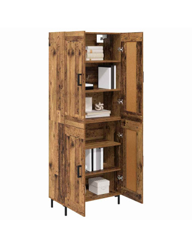 Credenza 2 pcs Legno vecchio Legno multistrato
