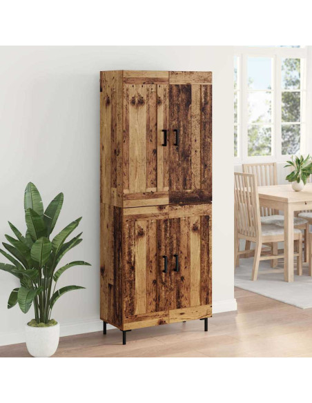 Credenza 2 pcs Legno vecchio Legno multistrato