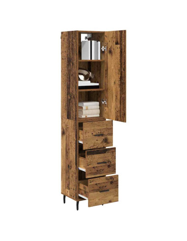 Credenza Legno vecchio 34,5 x 34 x 180 cm Legno multistrato