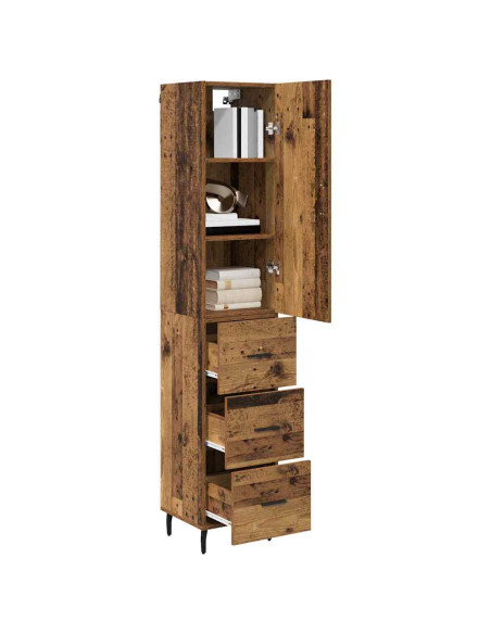 Credenza Legno vecchio 34,5 x 34 x 180 cm Legno multistrato