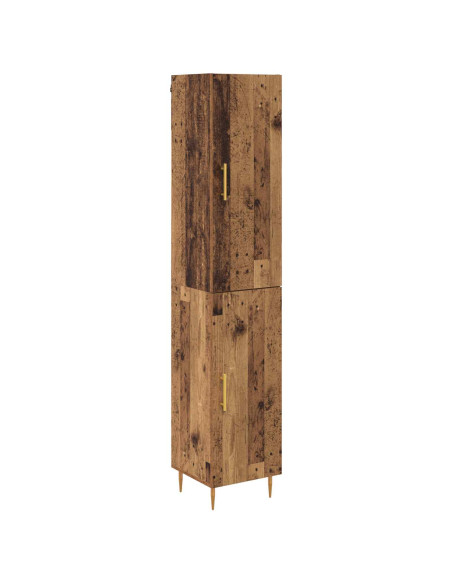 Credenza 2 pcs Legno vecchio Legno multistrato